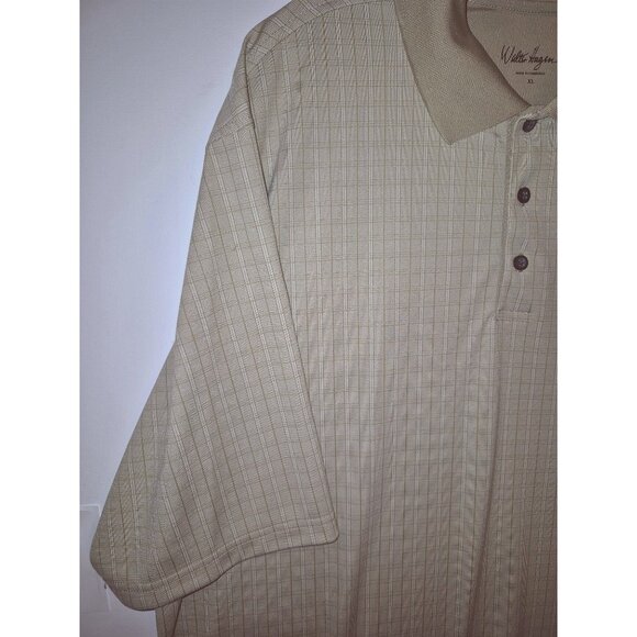 Walter Hagen Mens XL Beige Short Sleeve Polo Shirt Golf - Picture 3 of 8